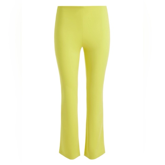 Alice + Olivia RMP Back Zip Ankle Pants, Happy Yellow - Picture 5 of 12